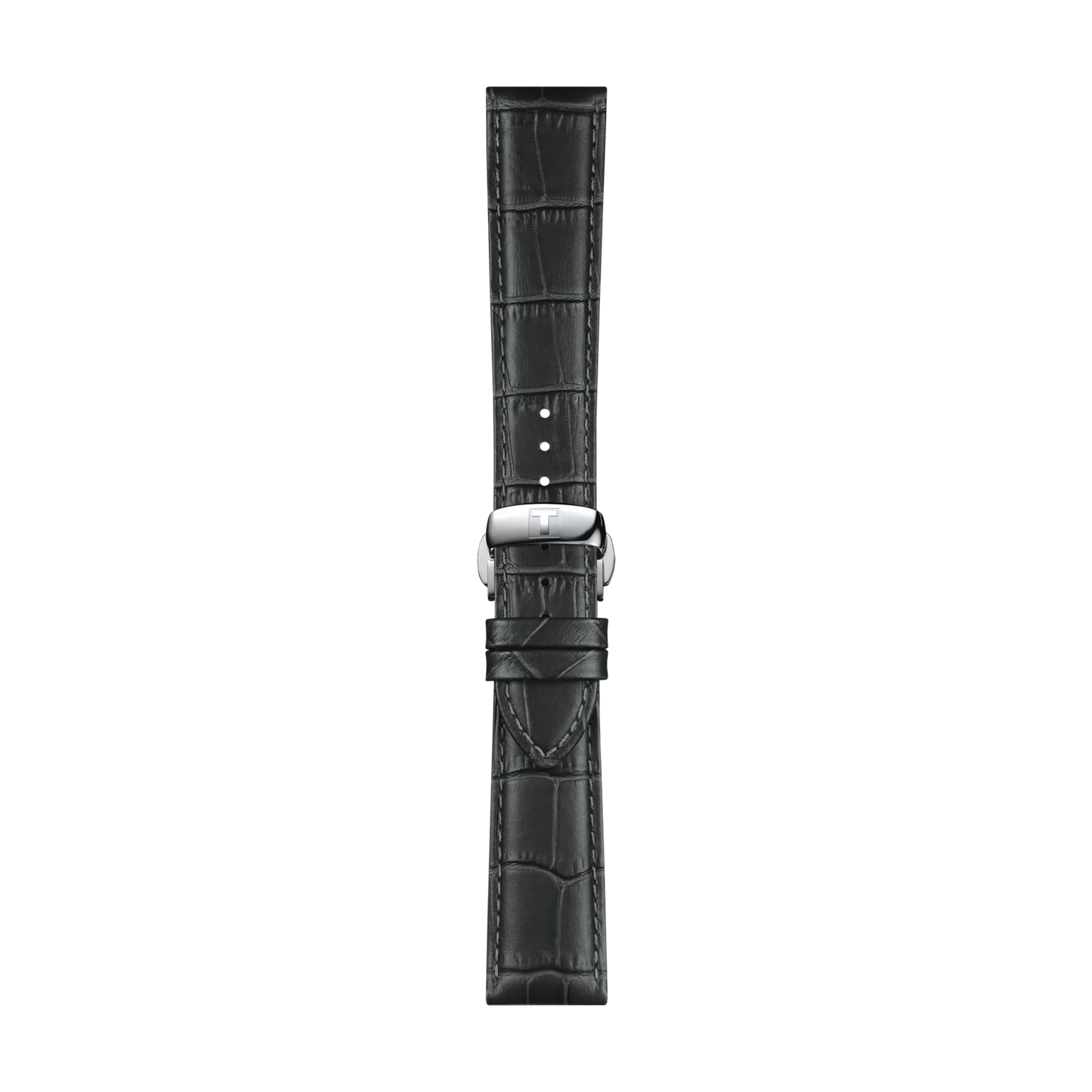 Tissot official grey leather strap lugs 21 mm T852045750