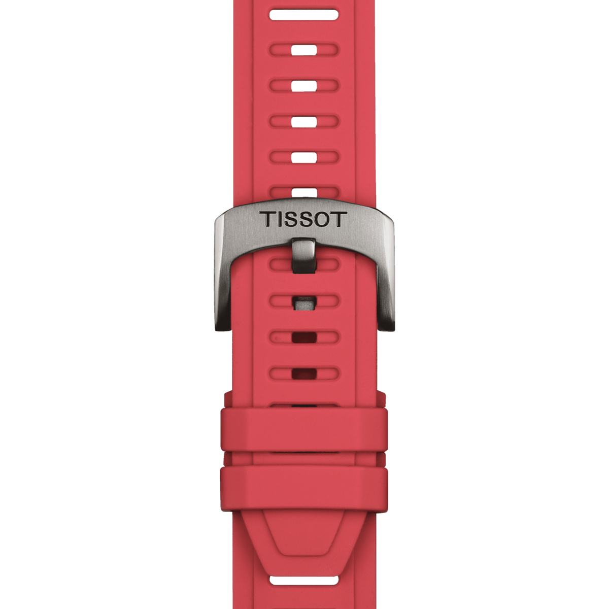 TISSOT OFFICIAL RED SILICONE STRAP LUGS 21 MM T852049243