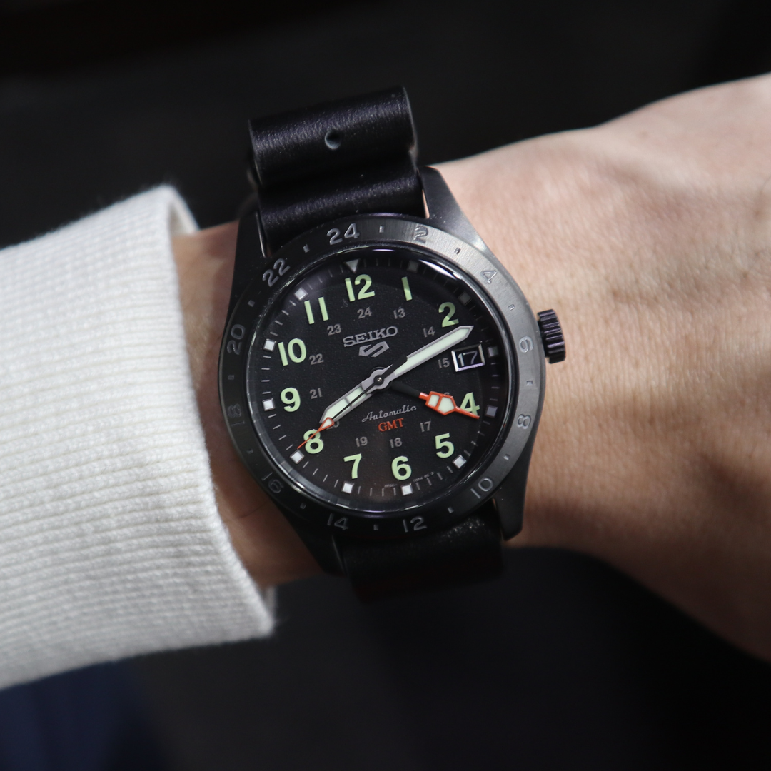 Seiko 5 Sports Field GMT Black Dial 39MM Automatic SSK025