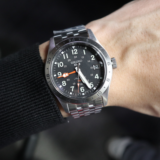 SEIKO 5 Sports Field GMT Black Stainless Steel SSK023K1