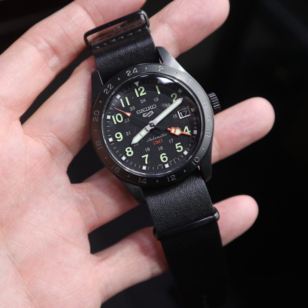 Seiko 5 Sports Field GMT Black Dial 39MM Automatic SSK025j1