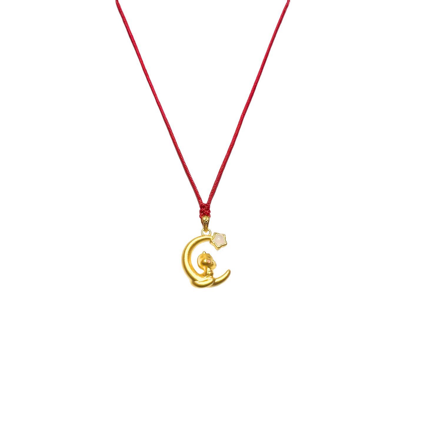 24K Hetian Jade Chinese Zodiac Necklace (Snake)