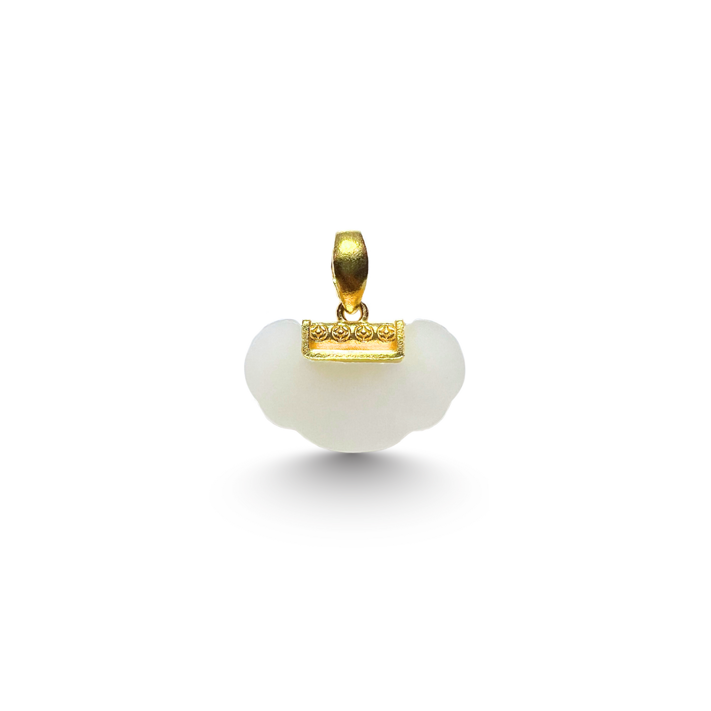 24K Hetian Jade Pendant (auspicious cloud)