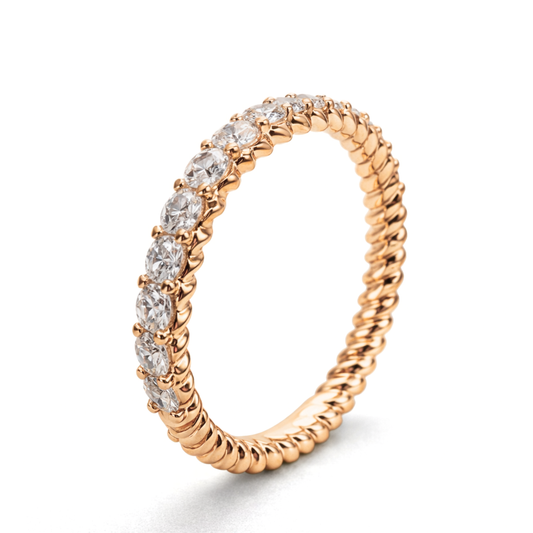 Rose Gold Diamond Eternity Band