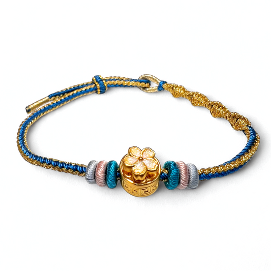 24K Gold Bracelet (Spinning Flower)
