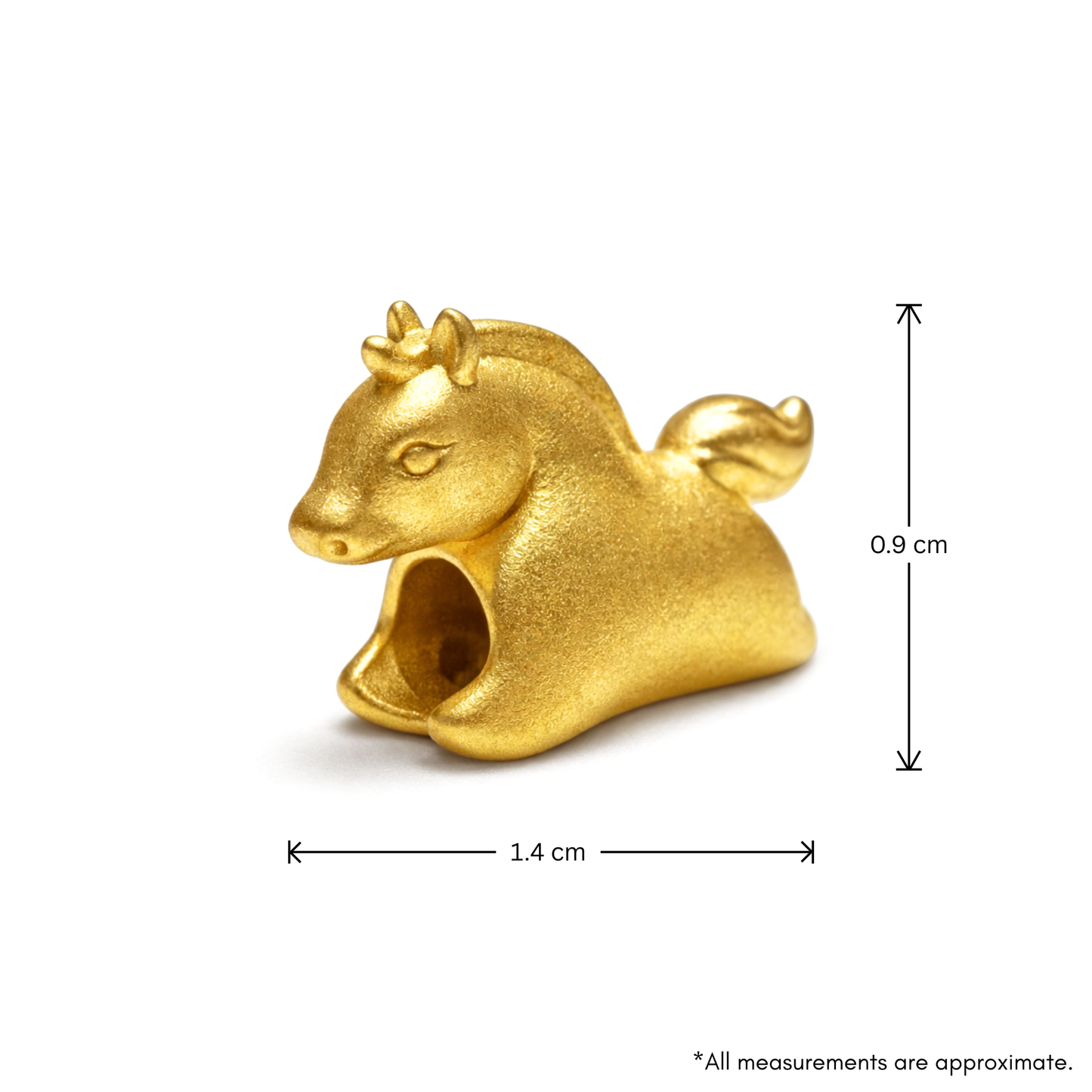 24k Gold Zodiac Horse Charm