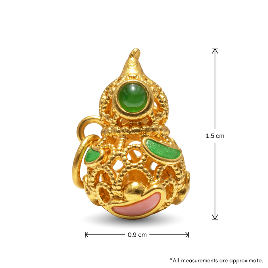 24k Gold Calabash Charm