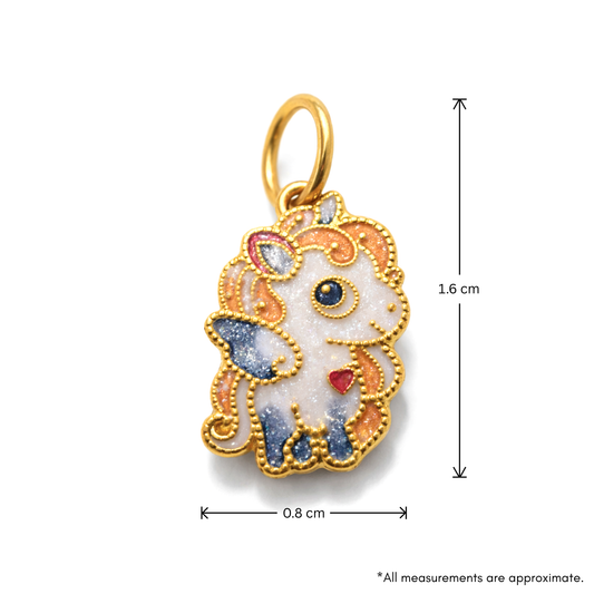 24k Gold Zodiac Horse Charm