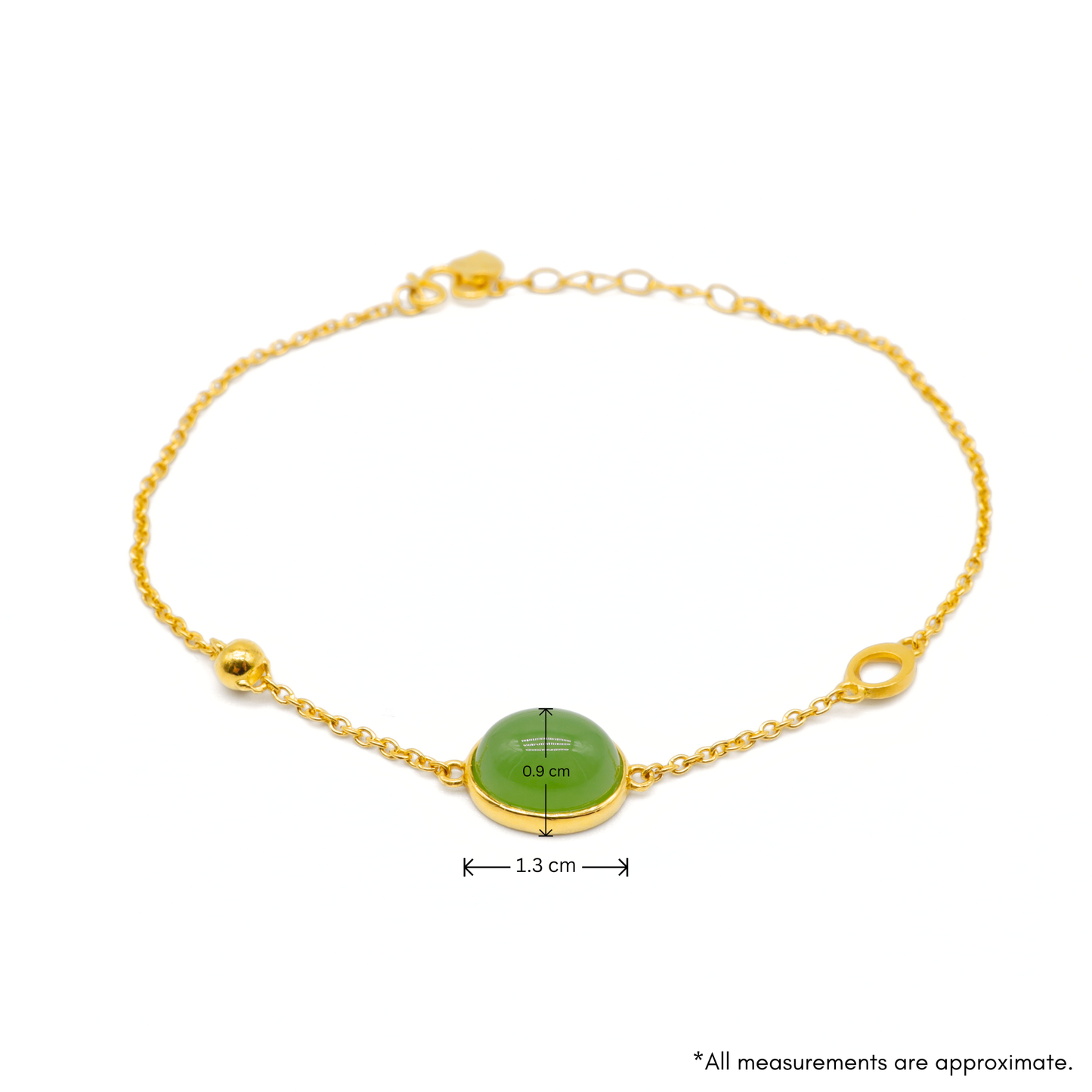 24K Gold Hetian Jade Bracelet