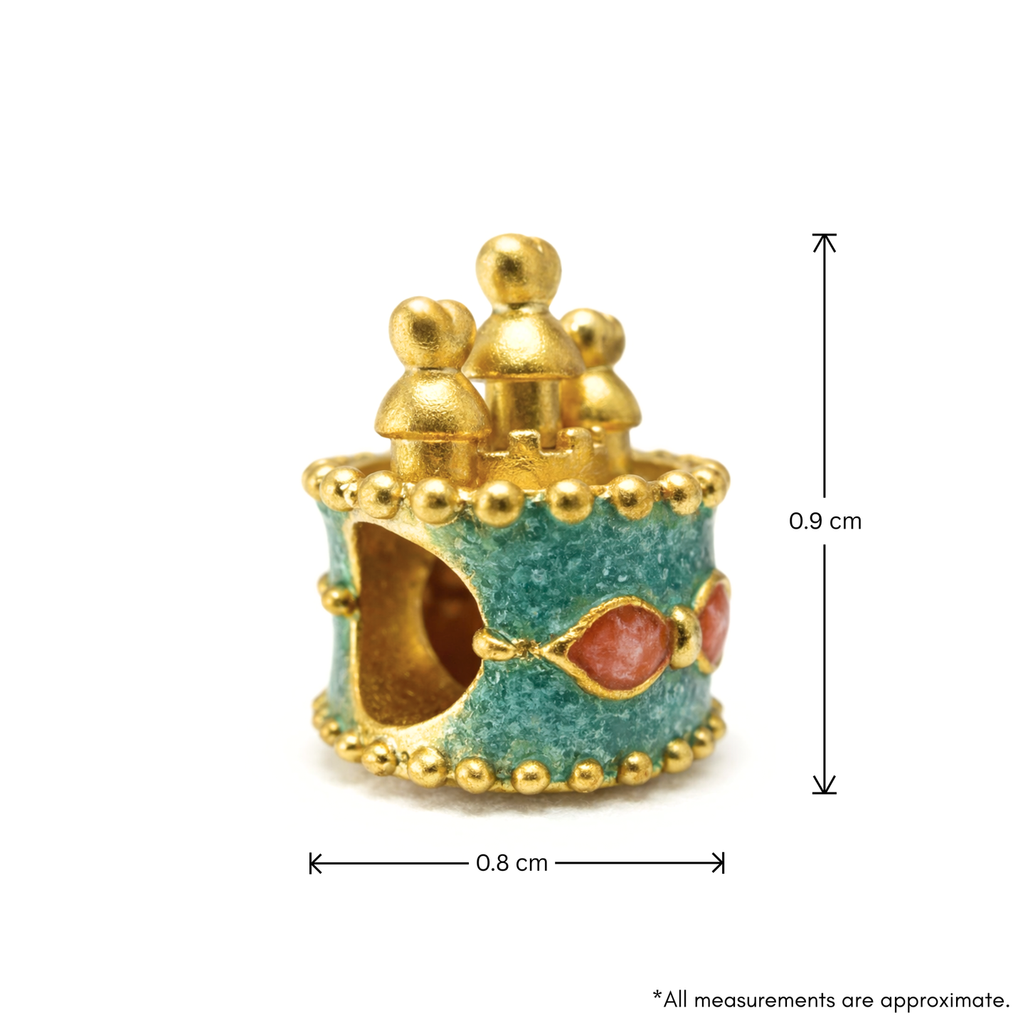 24k Gold Crown Charm