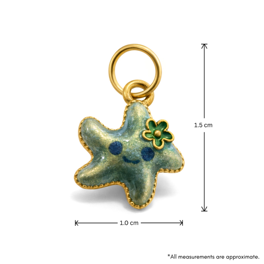 24k Gold Starfish Charm