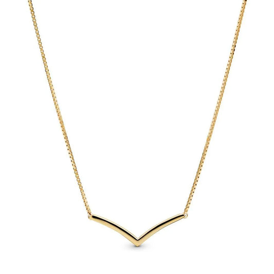 Pandora Shine Polished Wishbone Necklace 368710C00-60