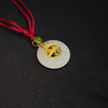24K Hetian Jade Necklace (peace buckle) 24K Hetian Jade Necklace (peace buckle)
