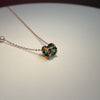 Rose Gold Green Agate Necklace Rose Gold Green Agate Necklace