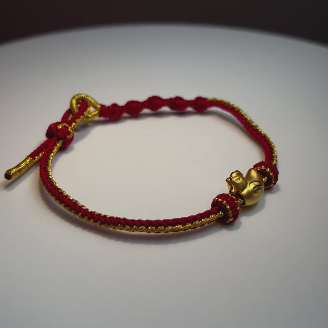 24K Gold Bracelet Chinese Zodiac (Rooster) 24K Gold Bracelet Chinese Zodiac (Rooster)