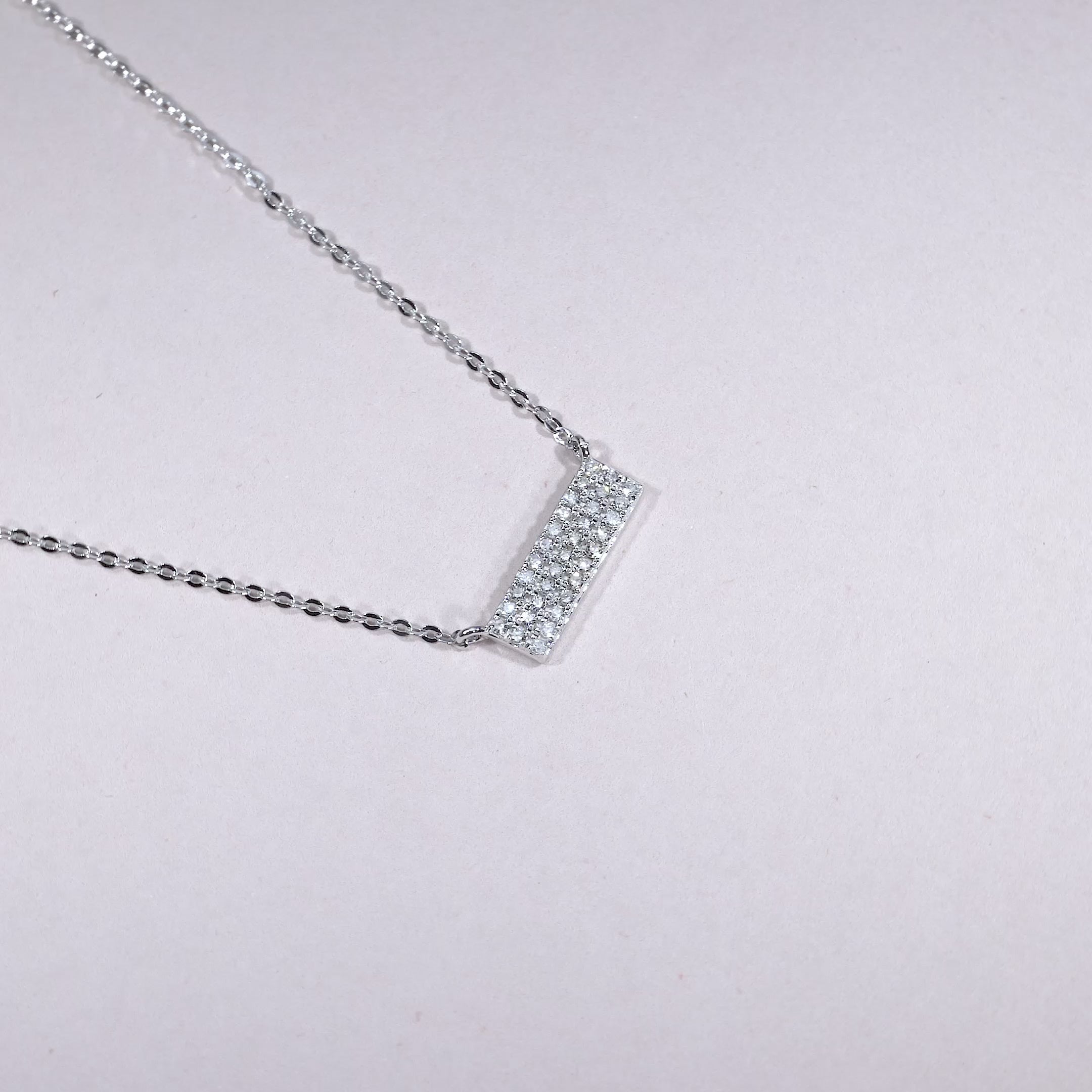 Pave Plate Diamond Necklace Pave Plate Diamond Necklace