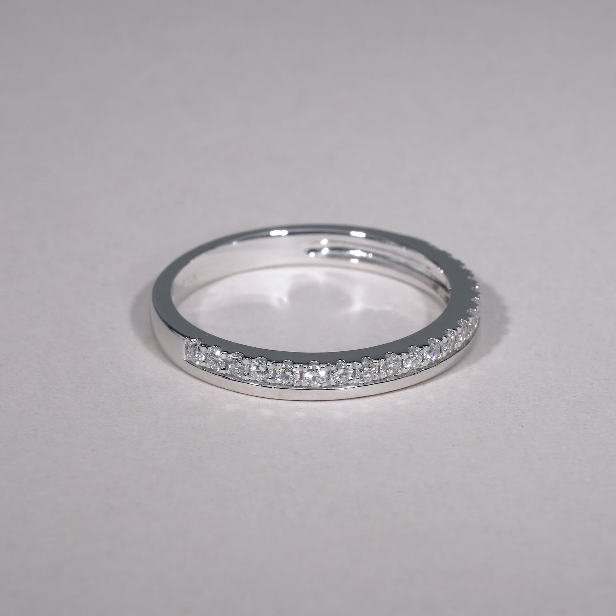 United Semi Eternity Diamond Ring United Semi Eternity Diamond Ring