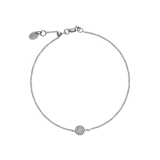 Round Pave Diamond Bracelet