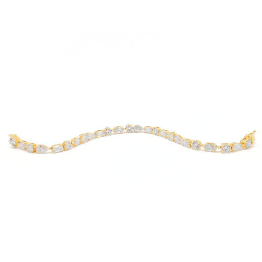 Multi-Shape Lab Grown Diamond Tennis Bracelet