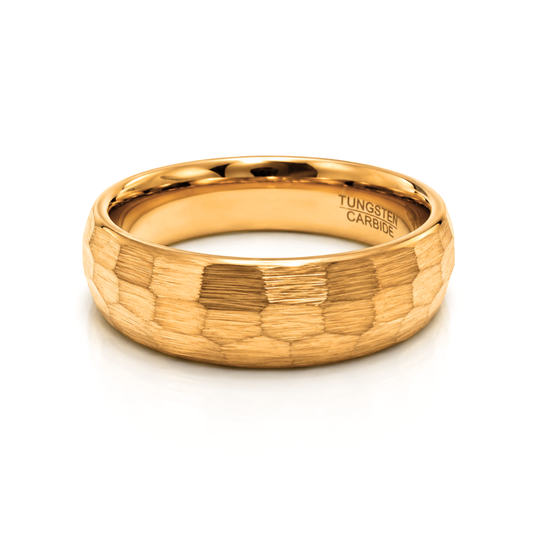 6mm Tungsten Wedding Ring Band in Rose Gold