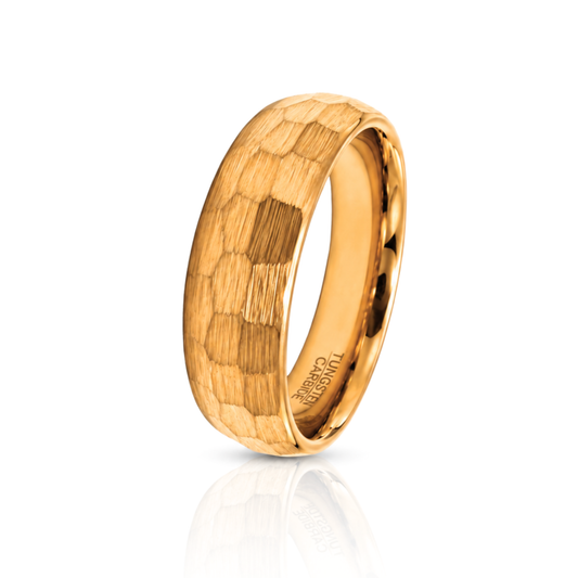 6mm Tungsten Wedding Ring Band in Rose Gold