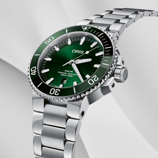 ORIS AQUIS DATE GREEN DIAL 43.5MM 01 733 7730 4157-07 8 24 05PEB