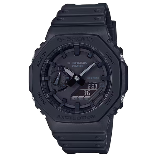 CASIO G-SHOCK RETRO-STYLE ANALOG-DIGITAL CARBON CORE GUARD WATCH GA2100-1A1