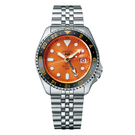 Seiko 5 Sports GMT orange dial SKX SSK005k1