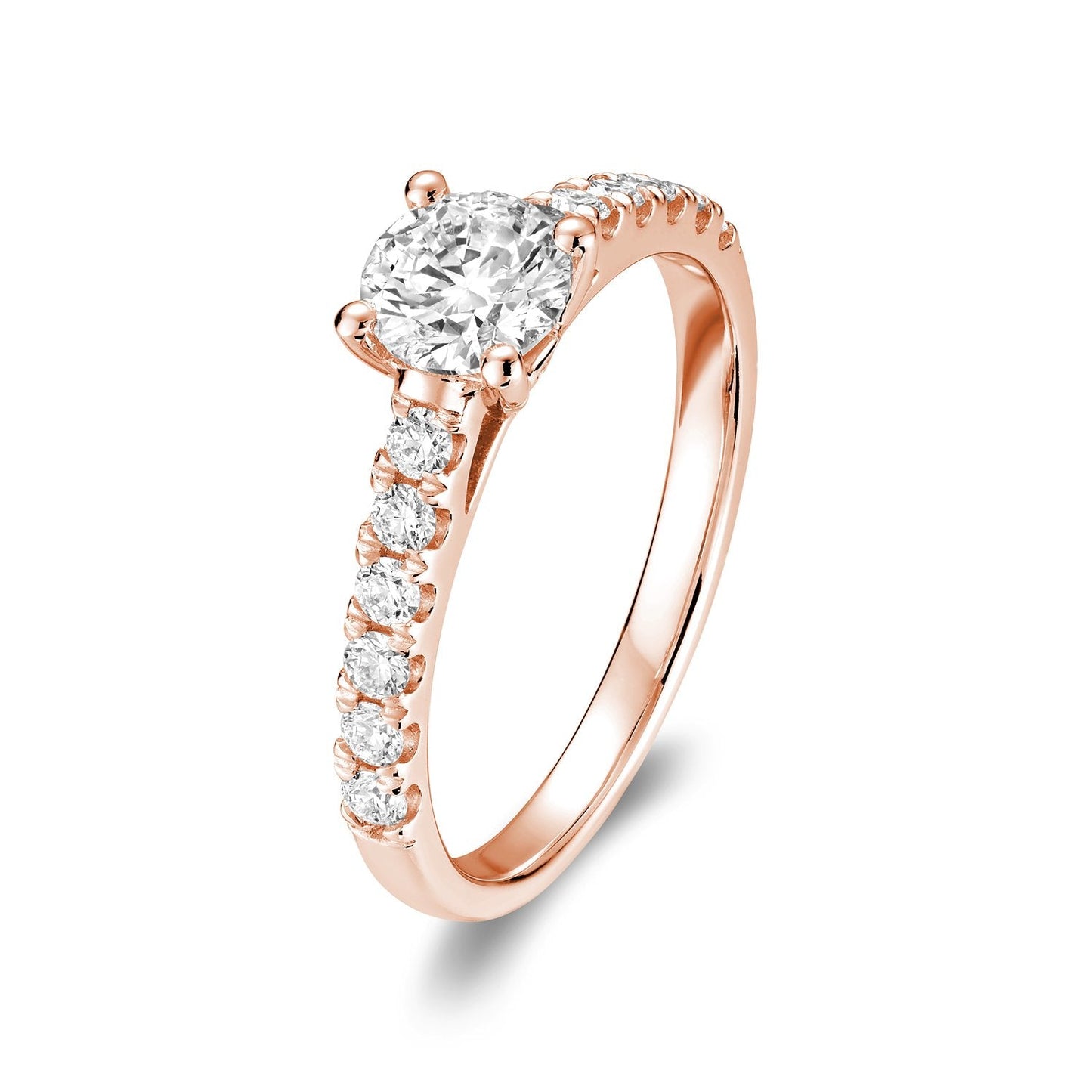 Solitaire Round Diamond Engagement Ring