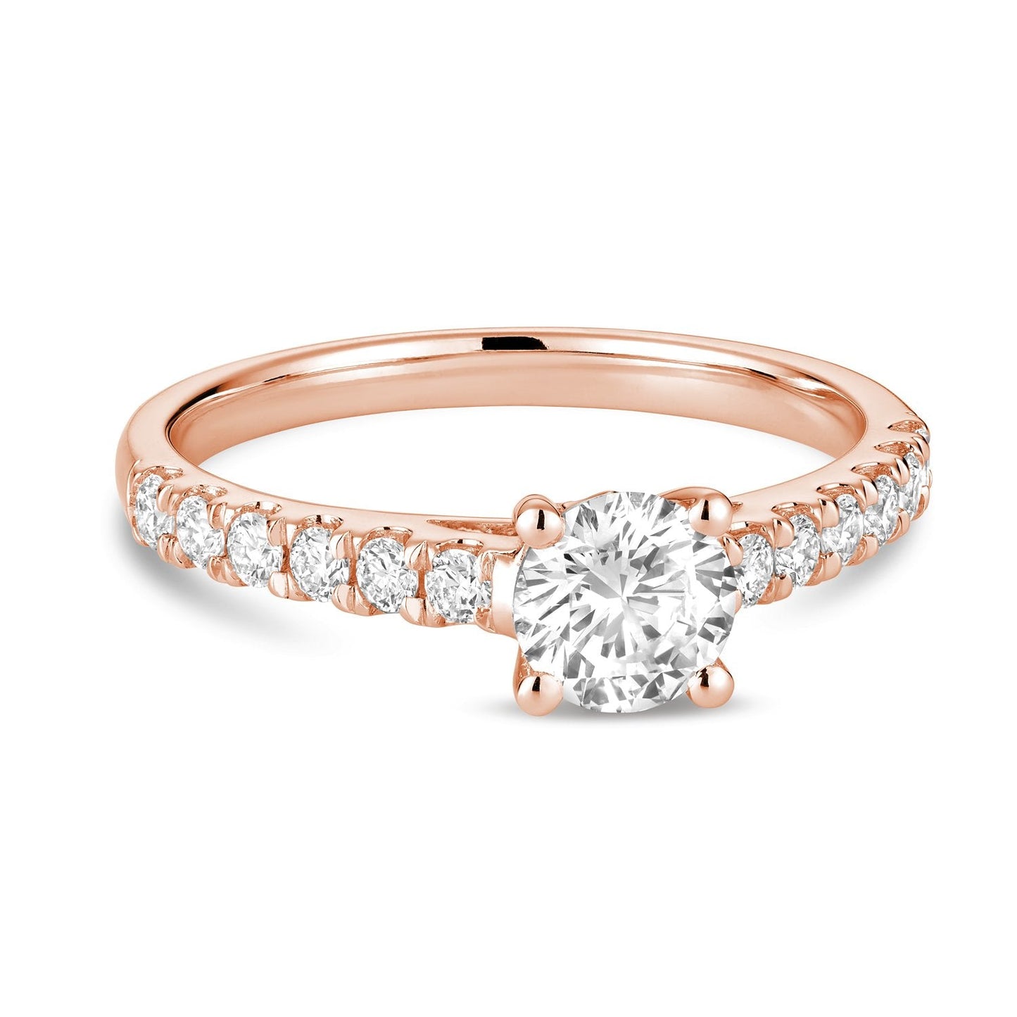 Solitaire Round Diamond Engagement Ring
