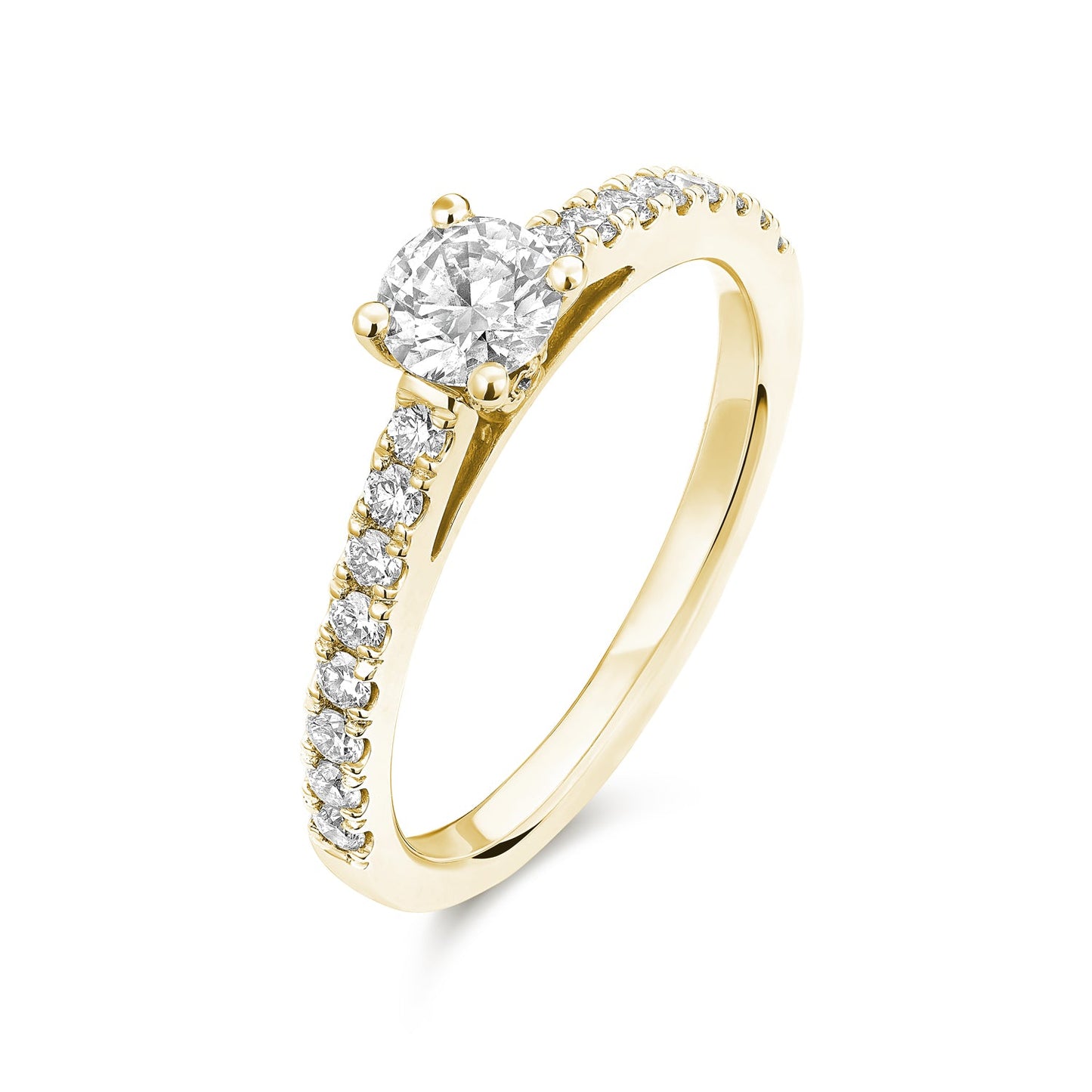 Solitaire Round Diamond Engagement Ring