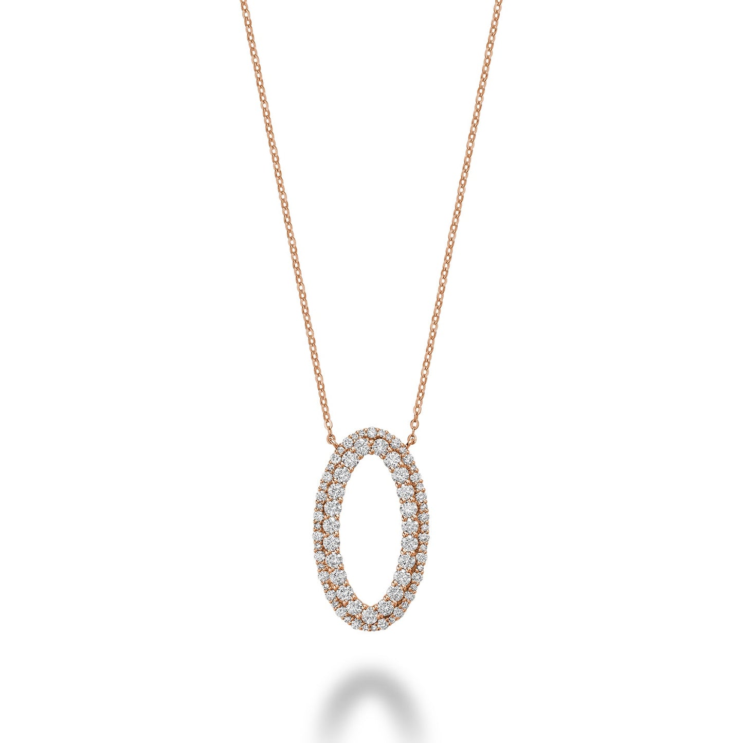 Oval Shape Fashion Diamond Necklace