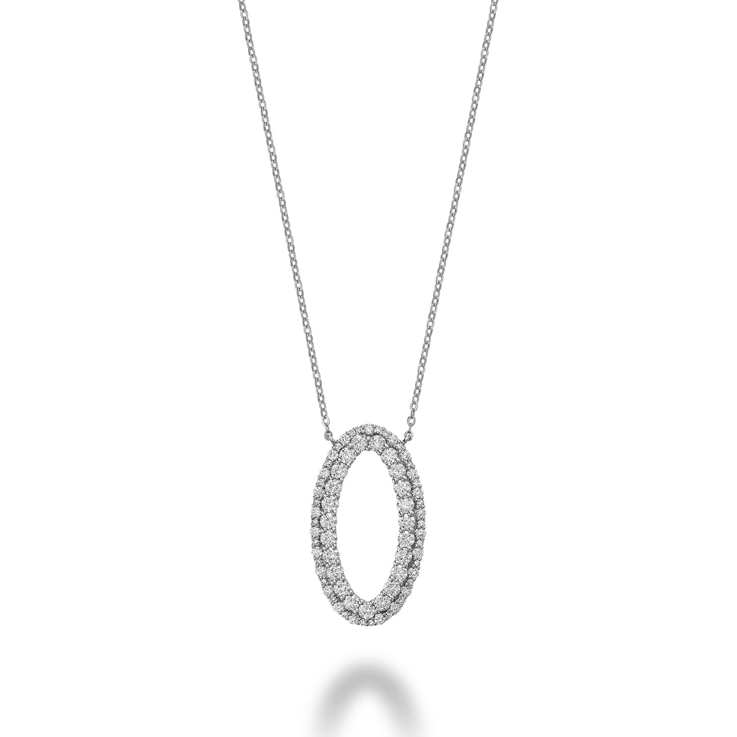 Oval Shape Fashion Diamond Necklace
