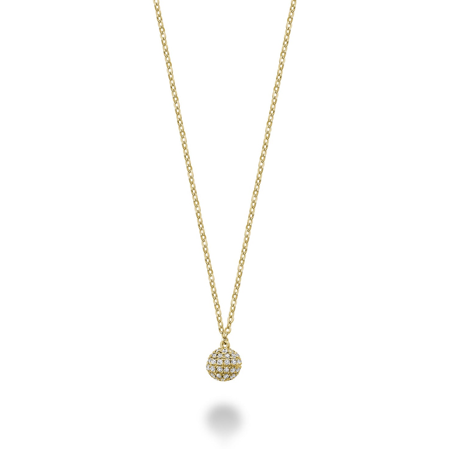 Circle Ball Diamond Necklace