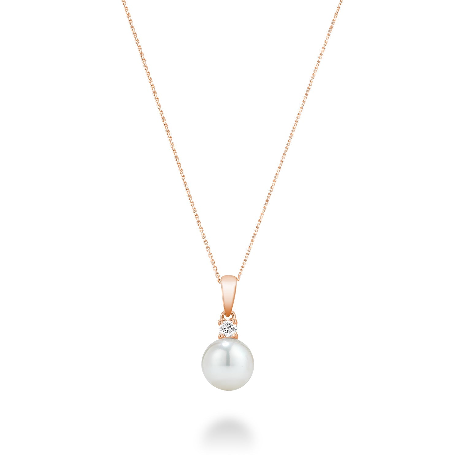 Cultured Freshwater Pearl & Diamond Pendant Cultured Freshwater Pearl & Diamond Pendant