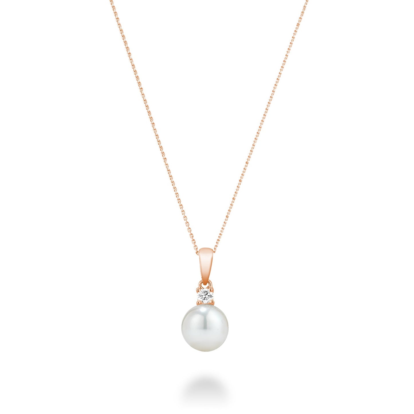 Cultured Freshwater Pearl & Diamond Pendant