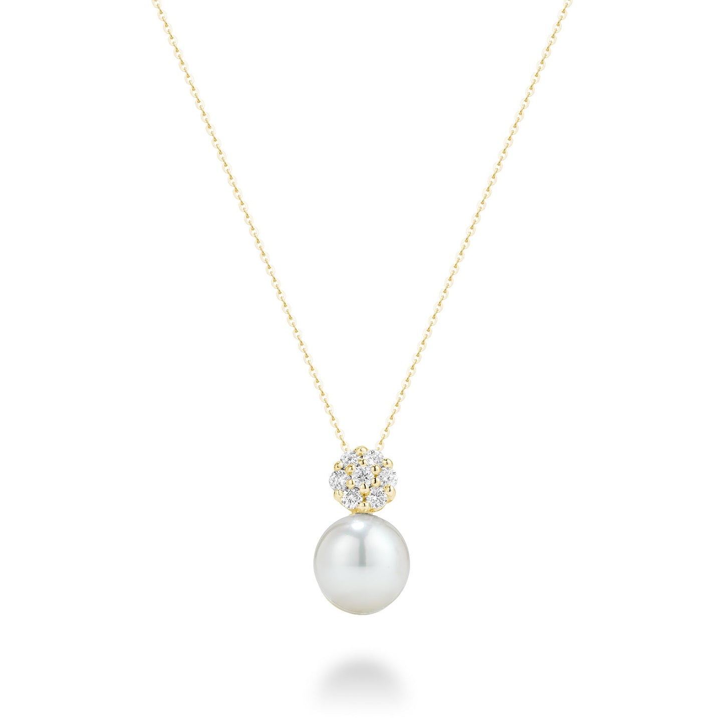 Cultured Freshwater Pearl & Diamond Pendant