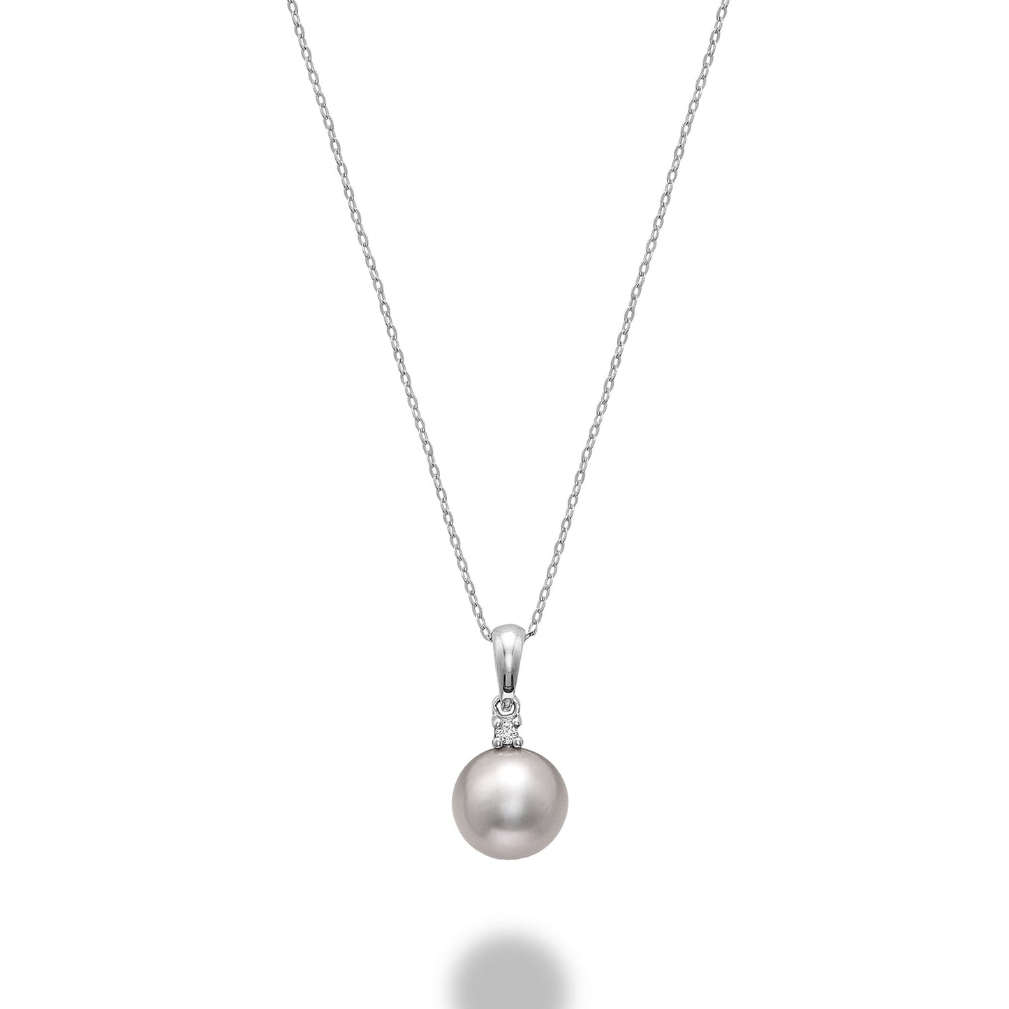 Cultured Freshwater & Diamond Pendant