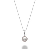 Cultured Freshwater & Diamond Pendant Cultured Freshwater & Diamond Pendant