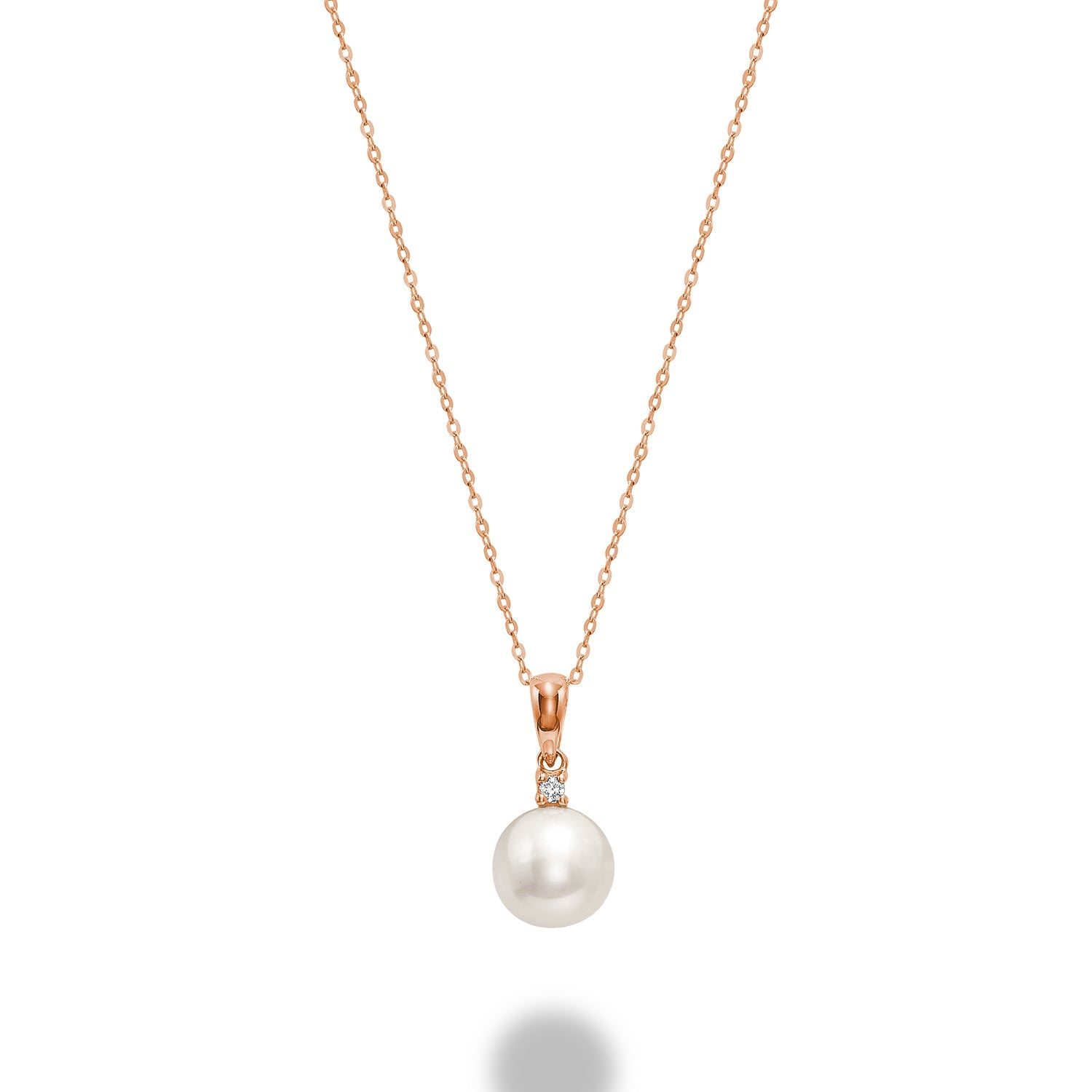 Cultured Freshwater & Diamond Pendant Cultured Freshwater & Diamond Pendant