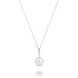 Cultured Freshwater Pearl & Diamond Pendant Cultured Freshwater Pearl & Diamond Pendant