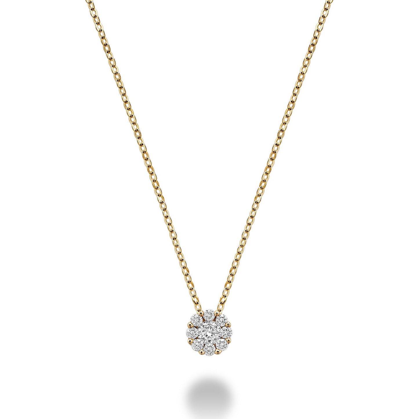 Cluster Diamond Pendant
