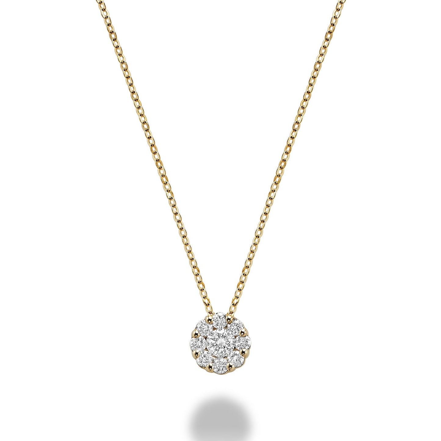 Cluster Diamond Pendant