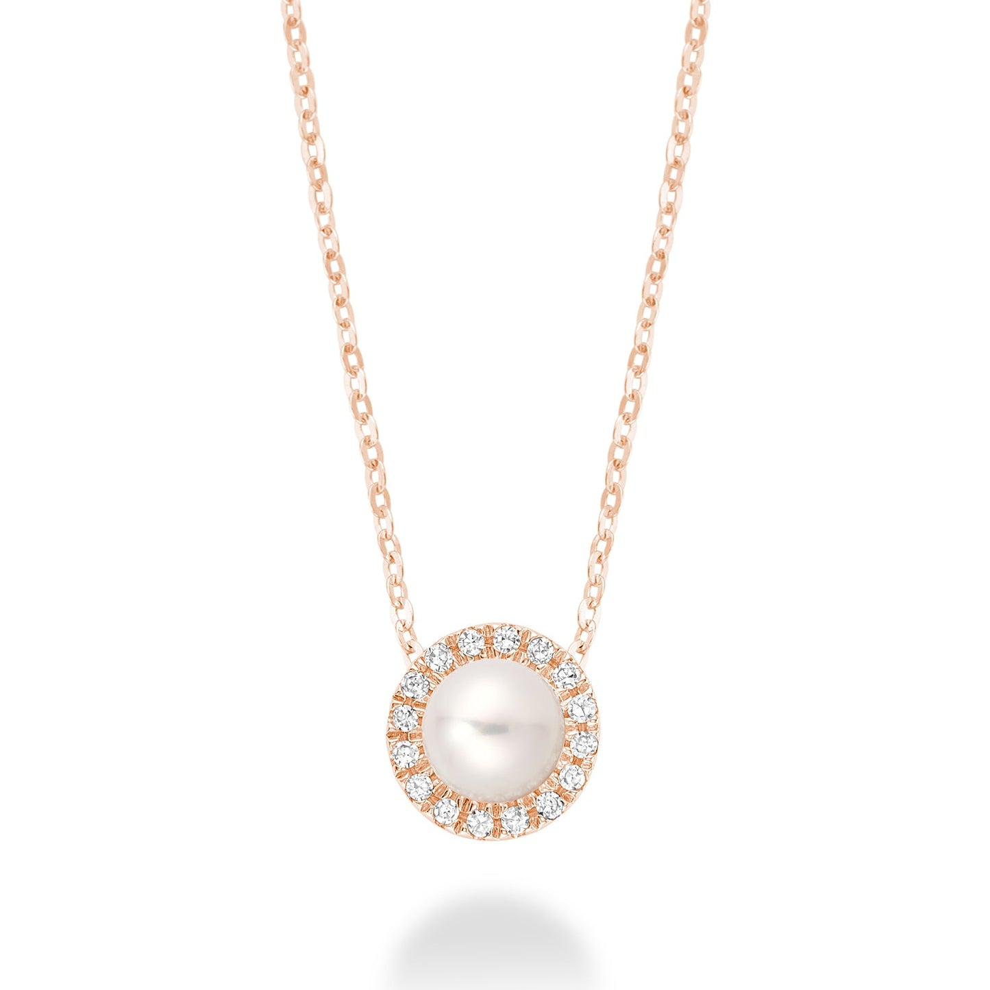 Freshwater Pearl & Diamond Pendant