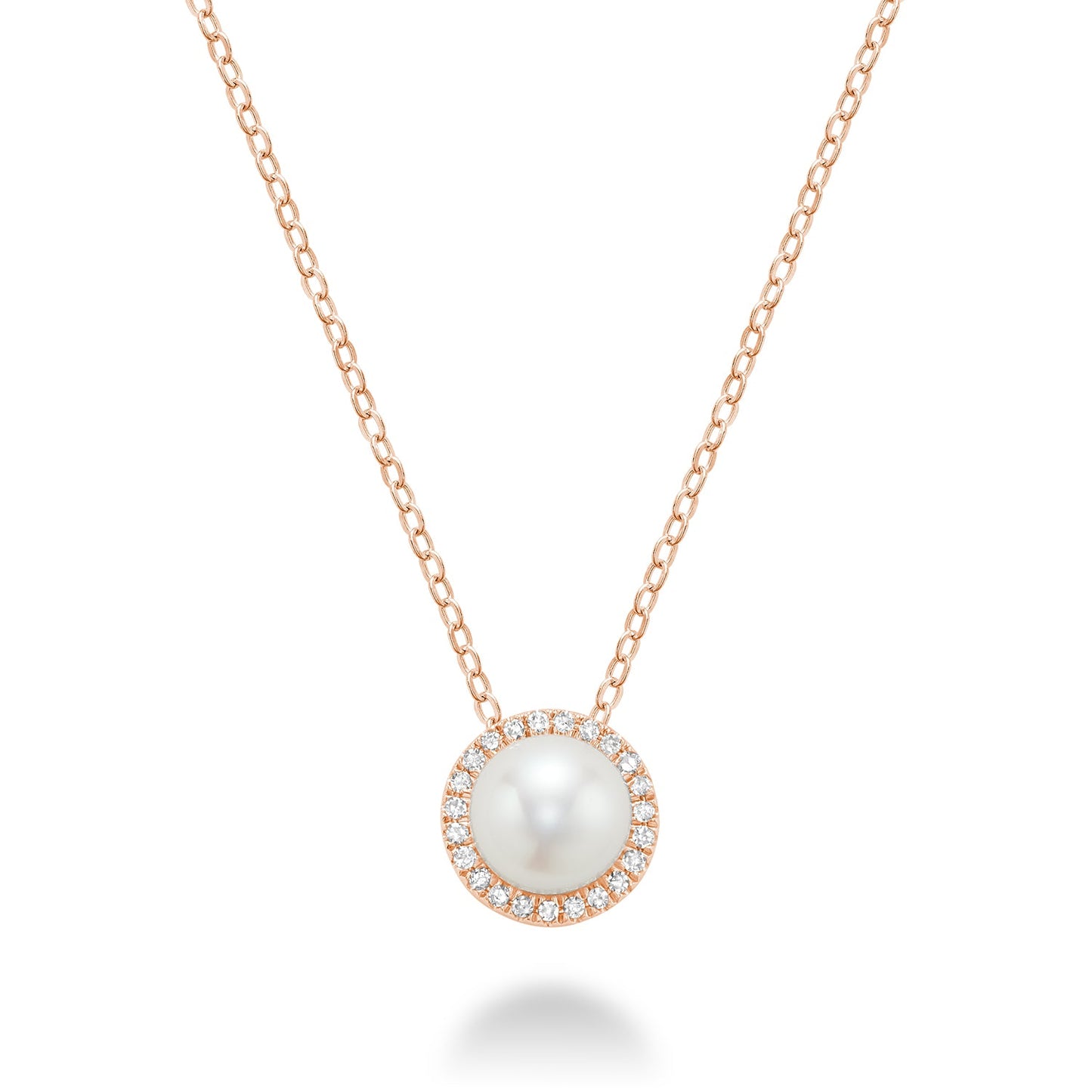 Freshwater Pearl & Diamond Pendant