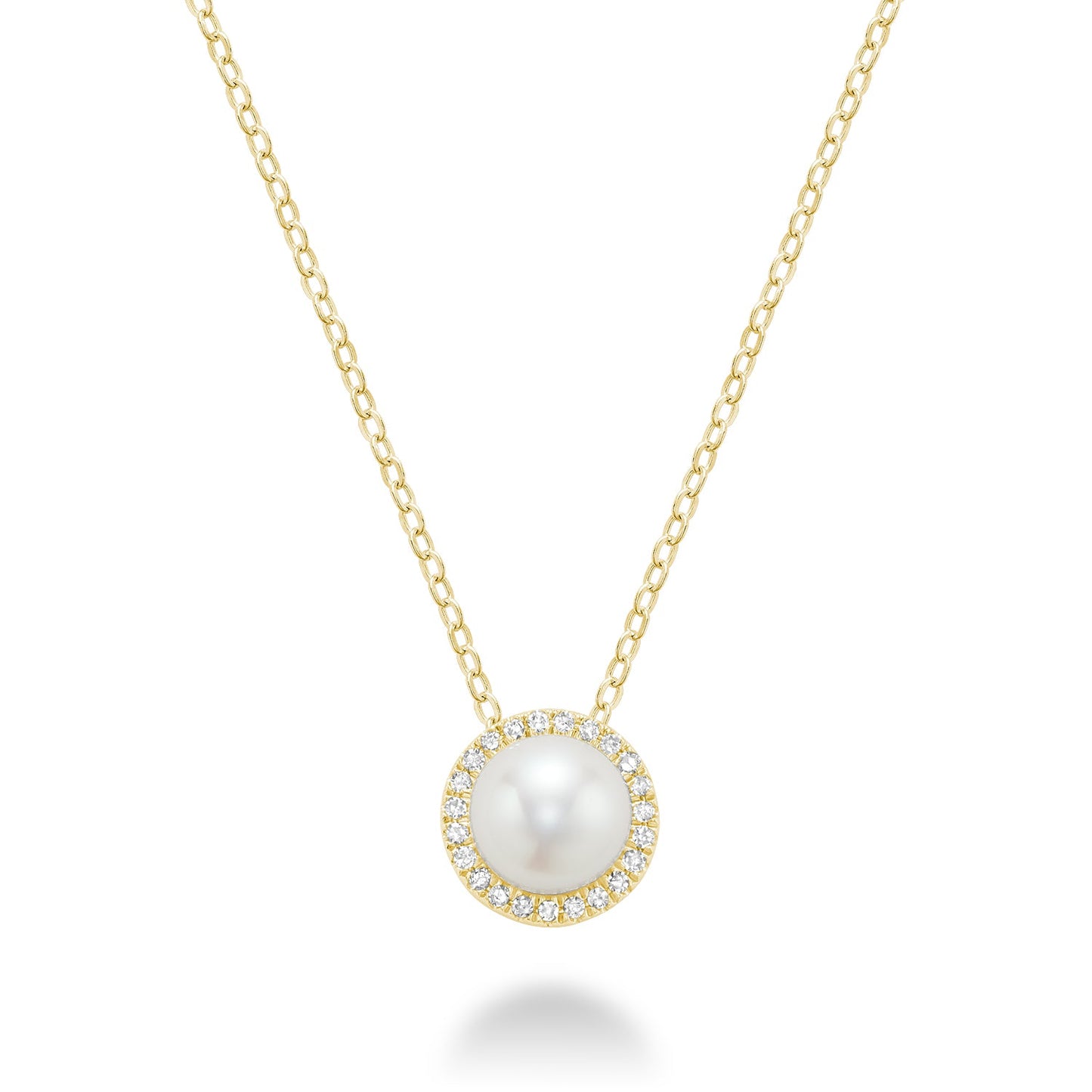 Freshwater Pearl & Diamond Pendant