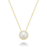 Freshwater Pearl & Diamond Pendant Freshwater Pearl & Diamond Pendant