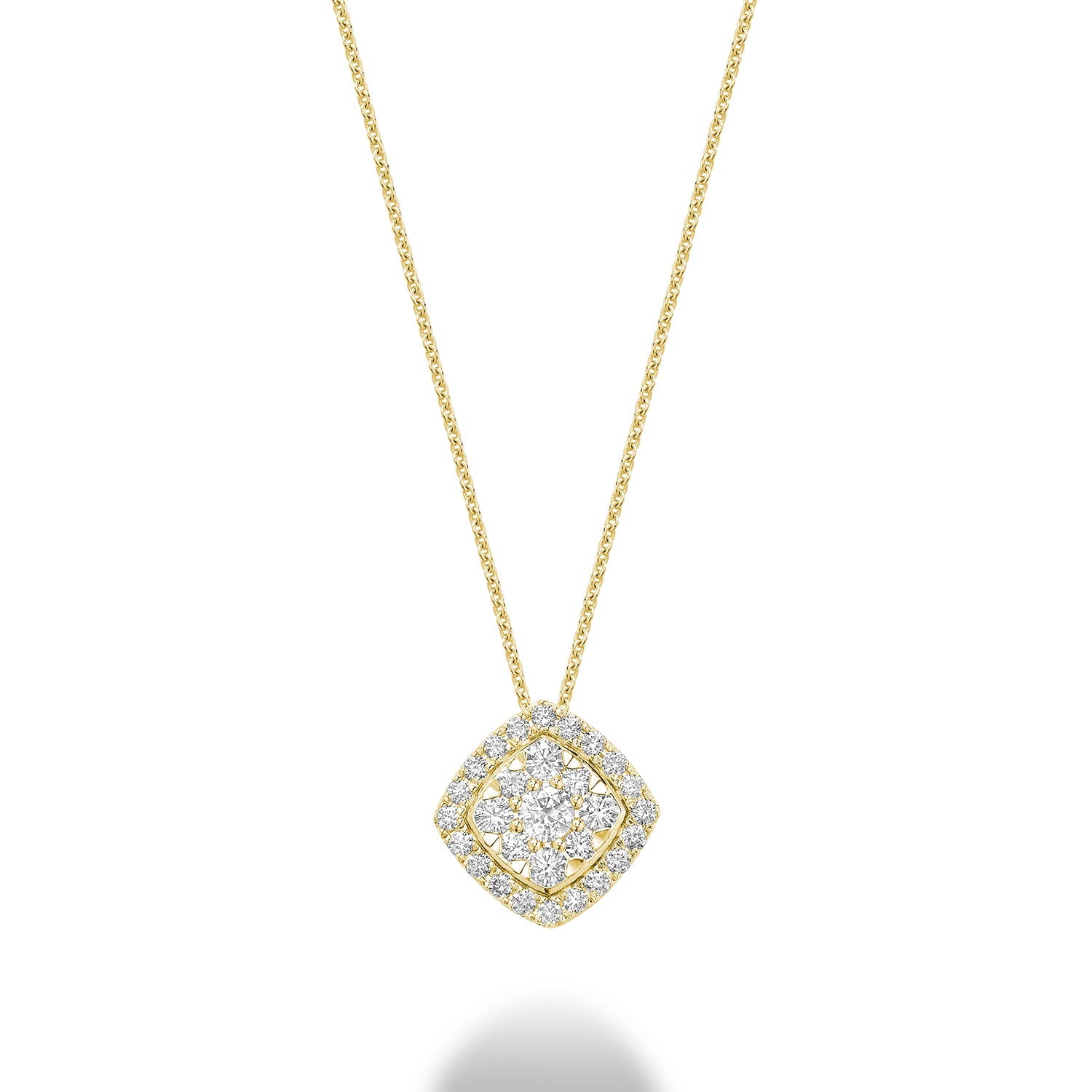 Cushion Halo Diamond Pendant Cushion Halo Diamond Pendant