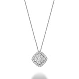 Cushion Halo Diamond Pendant Cushion Halo Diamond Pendant