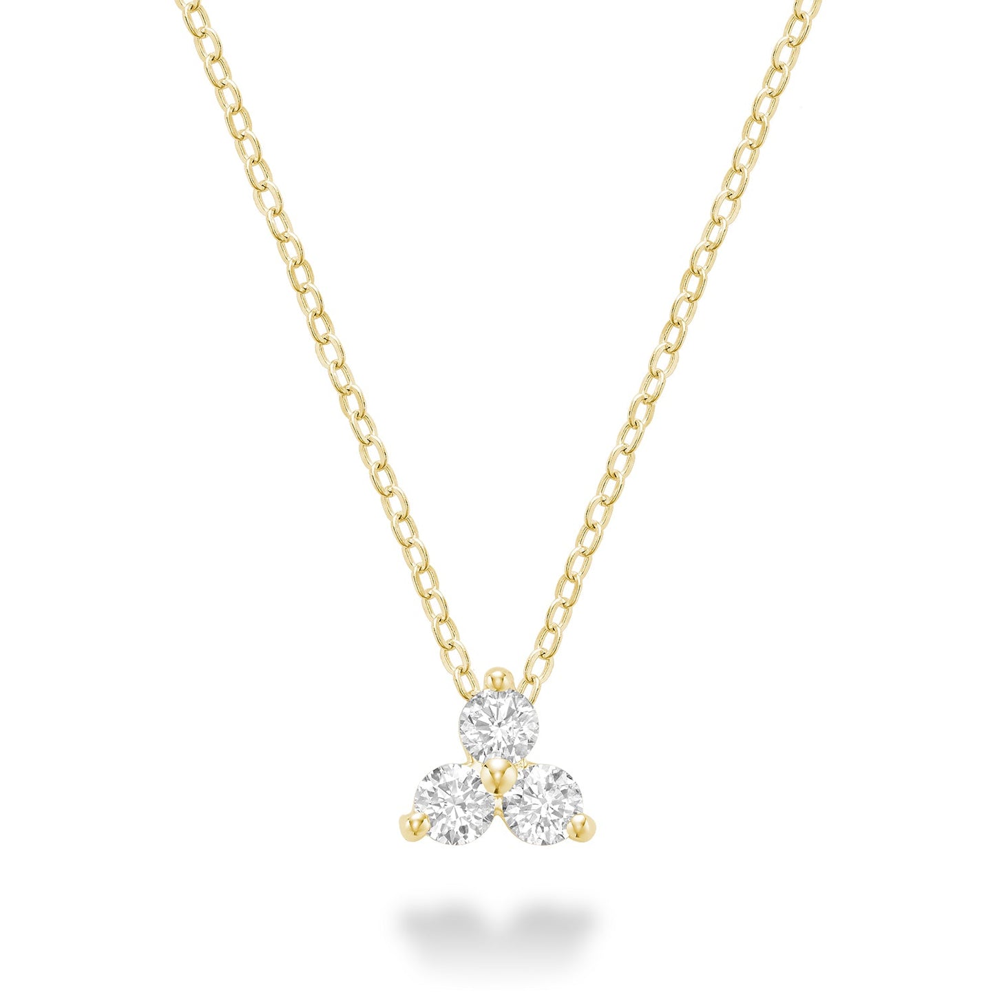 Three Stone Diamond Pendant